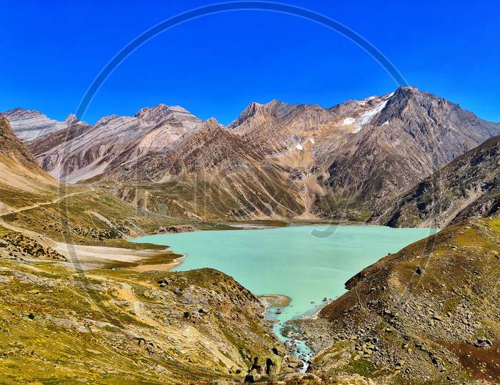 Sheeshang lake in kashmir valley