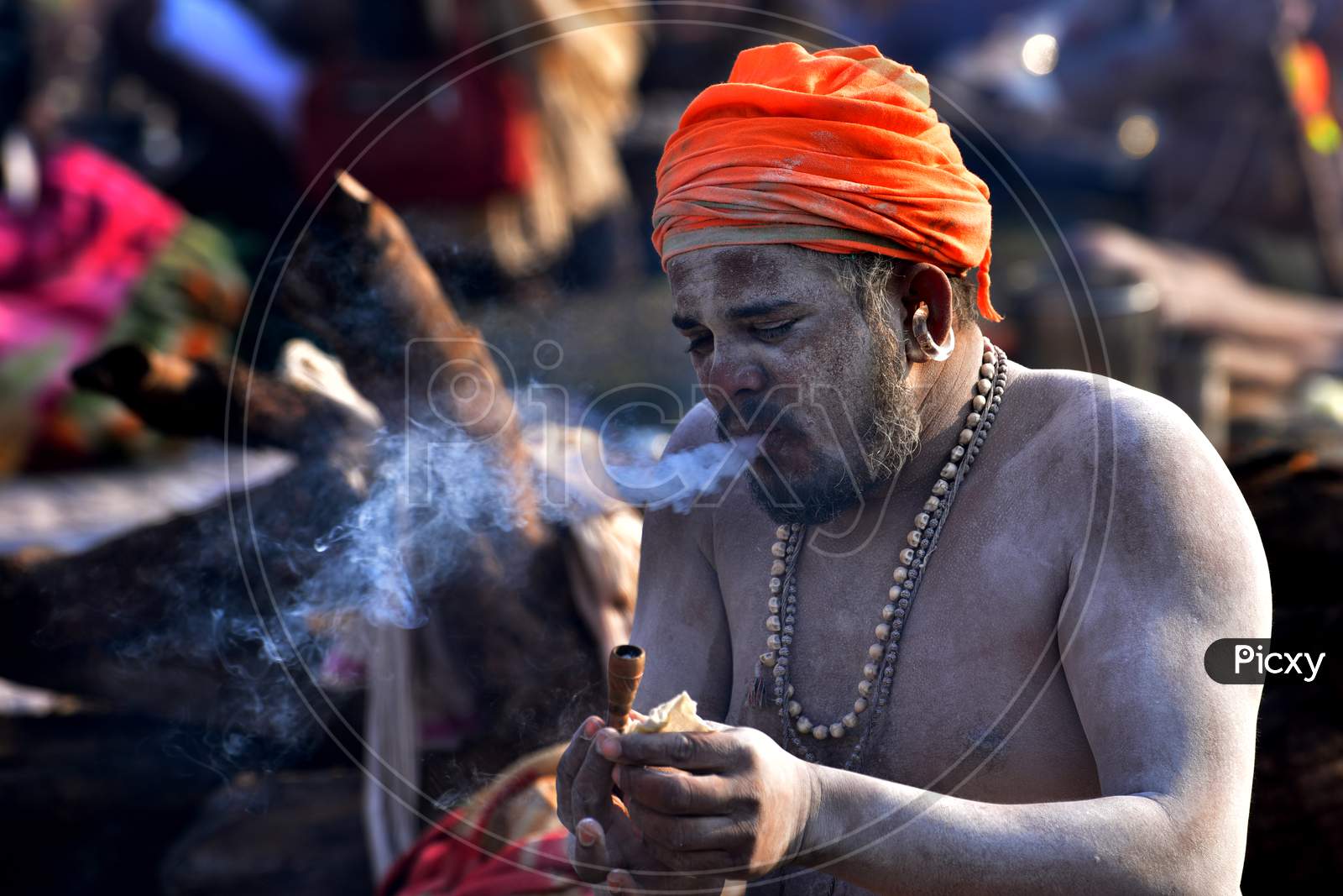 "The Smoking Sadhu"