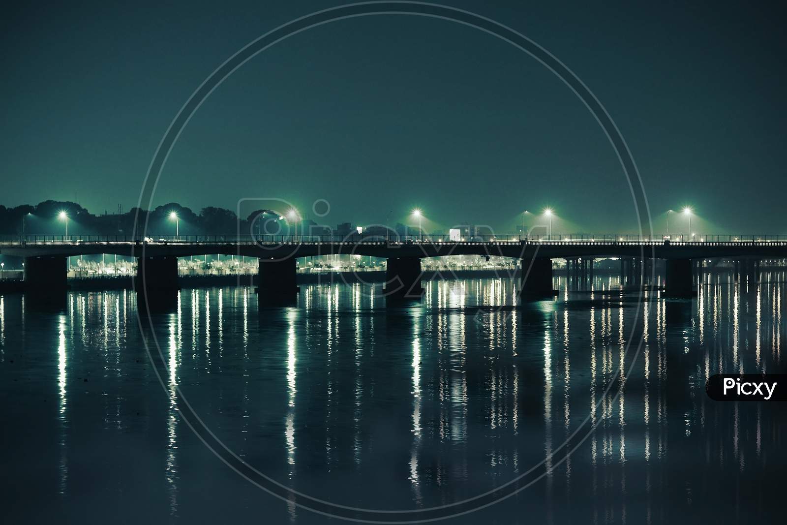 Bridge on Sabarmati River in Ahmedabad
