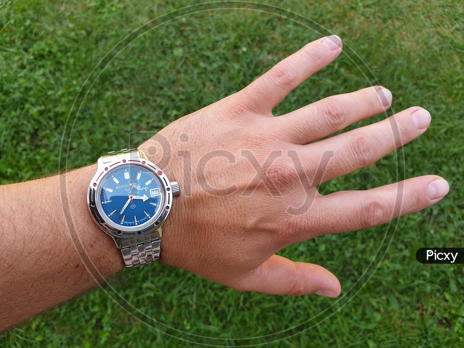 Vintage Vostok Amphibia Russian Watch On Hand