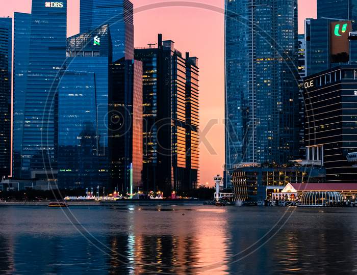 Cityscape, Marine Bay, Singapore 2020.