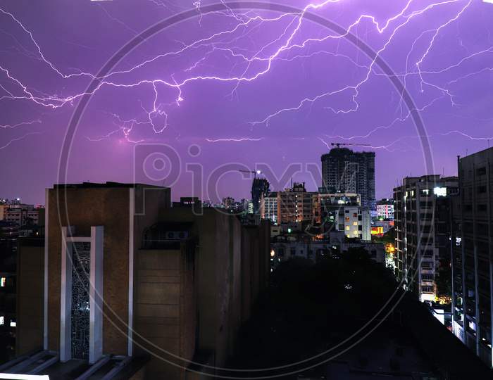 Amphan Fury Lightning in thunderstorm