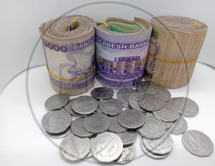 Bangladeshi Bank Note And Coin