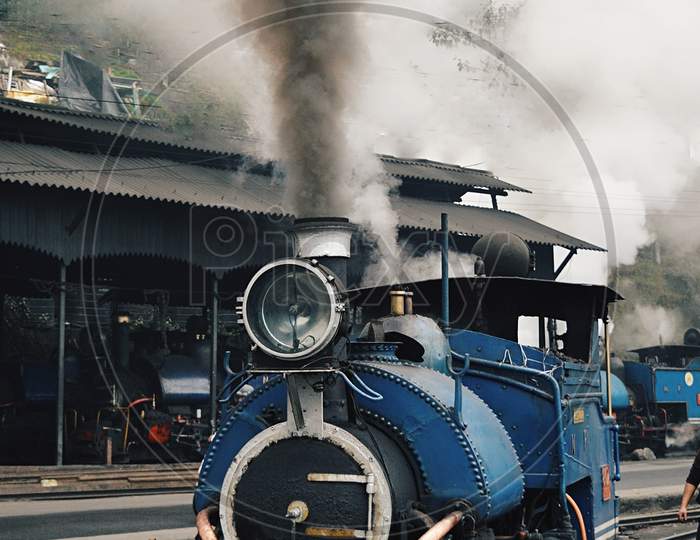 Train, Steam locomotive in hills of  Darjeeling