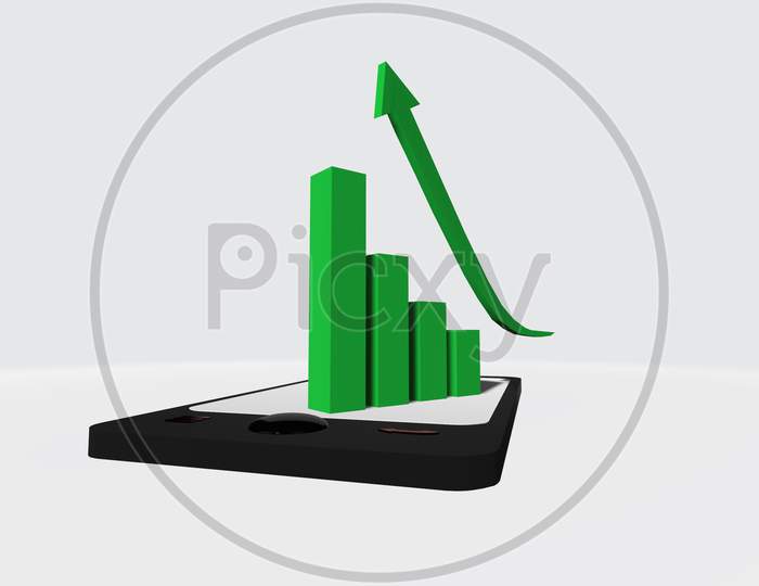 3d Bar graph of stock market