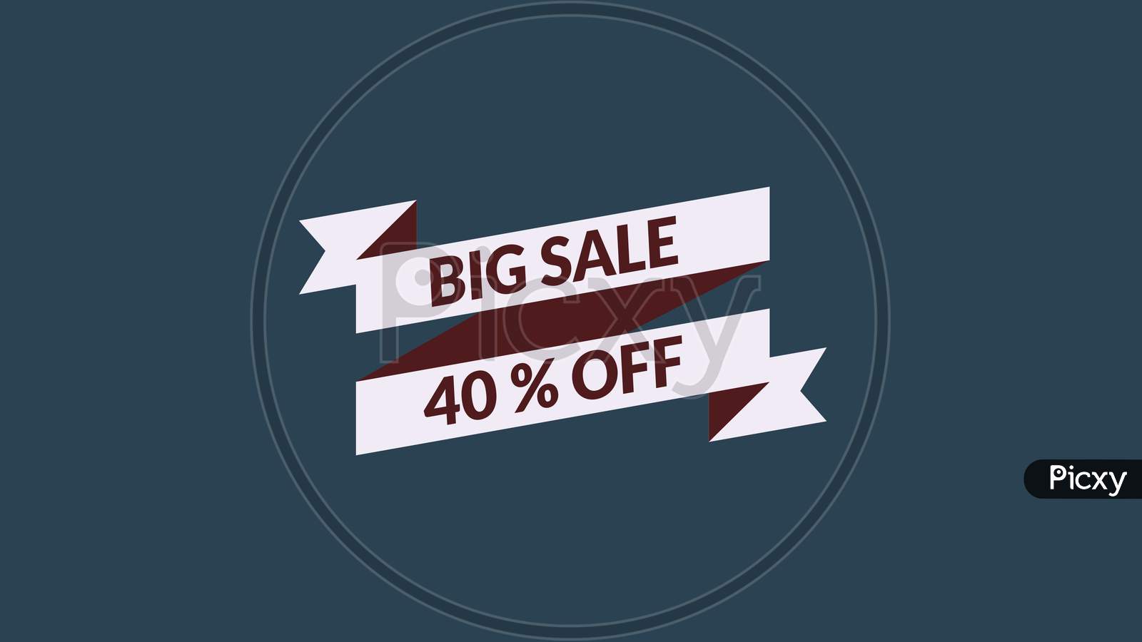 Big Sale 40% Off Word Illustration Use For Landing Page,Website, Poster, Banner, Flyer,Sale Promotion,Advertising, Marketing