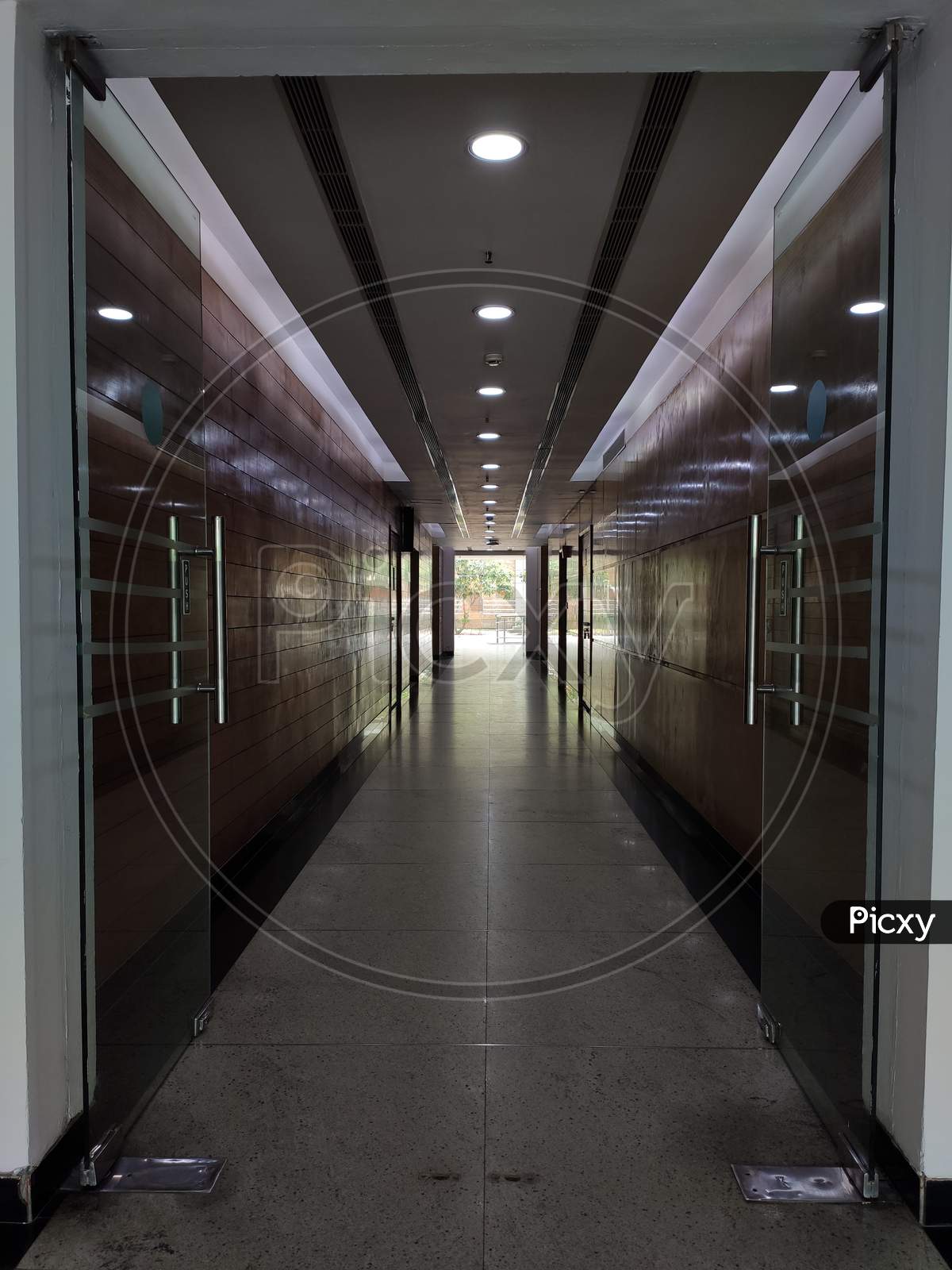 corridor of modern office building in Gurugram india