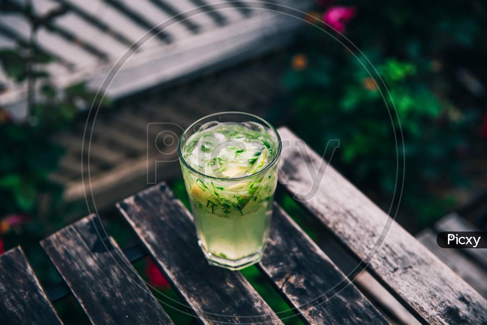 mojito, green, glass, drink, juice, cocktail, photography