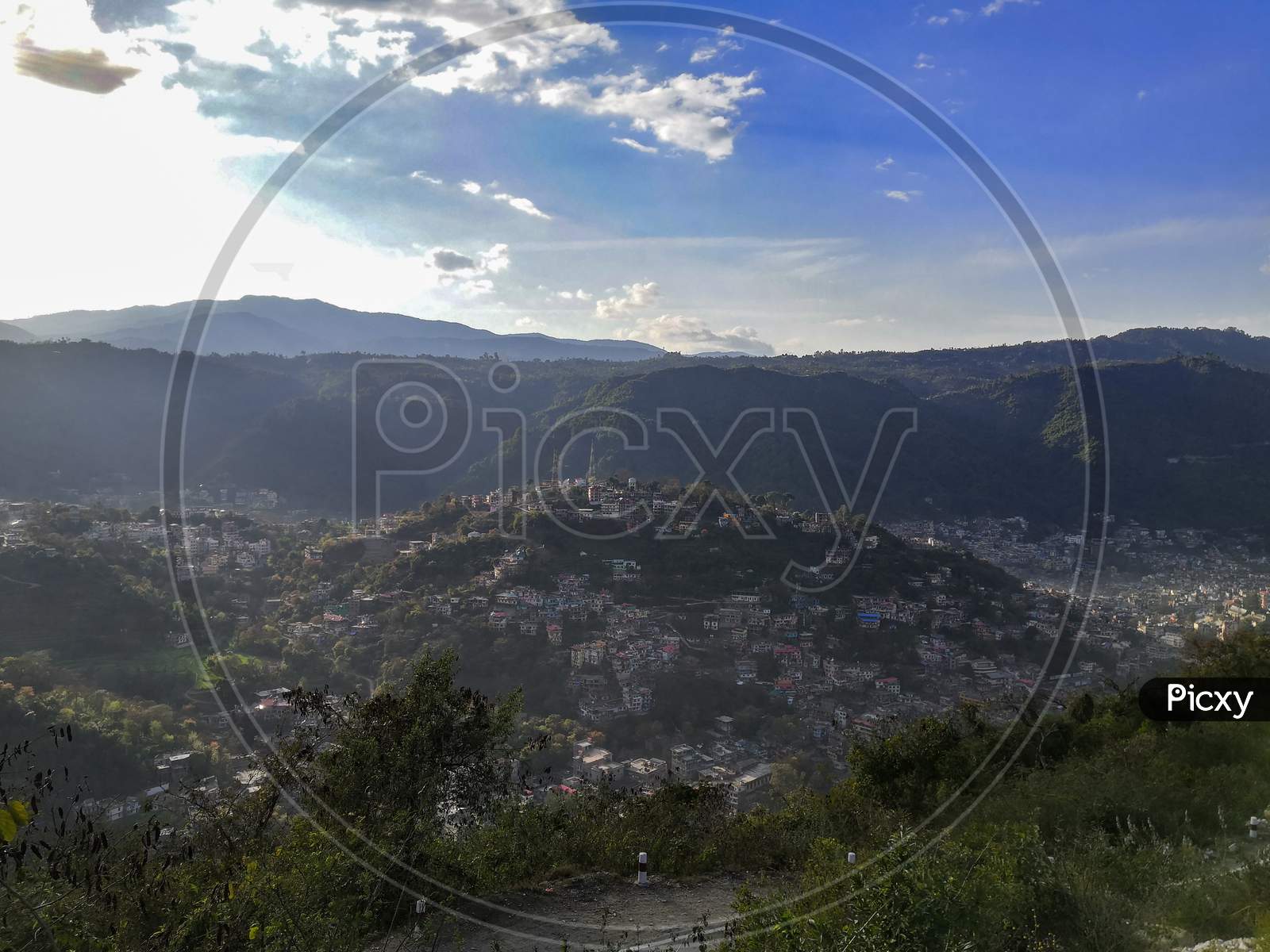 09-March-2020 / Amazing View Of Mandi From Above. Himachal Pradesh, India