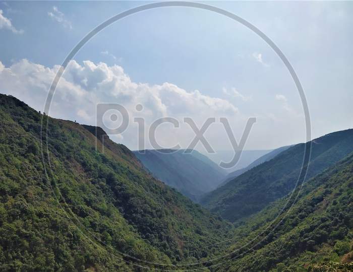 First view point of Cherrapunj , Mawkdok Dympep Valley