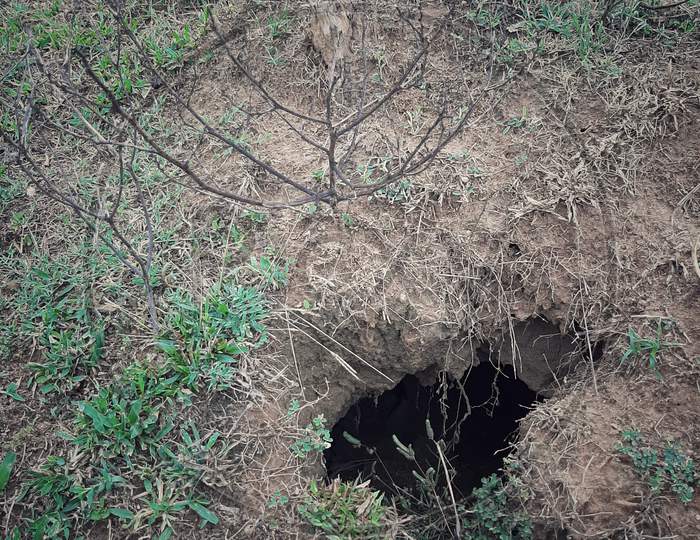 cave under soil