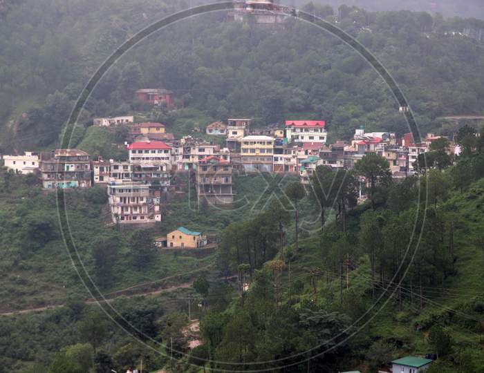 View of a small village in Kasauli.