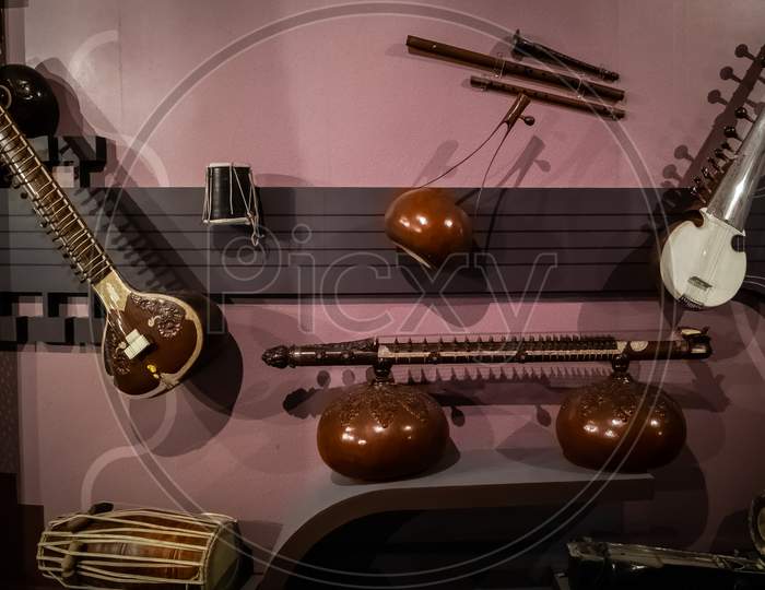 Musical Instruments displayed in Science city Kolkata