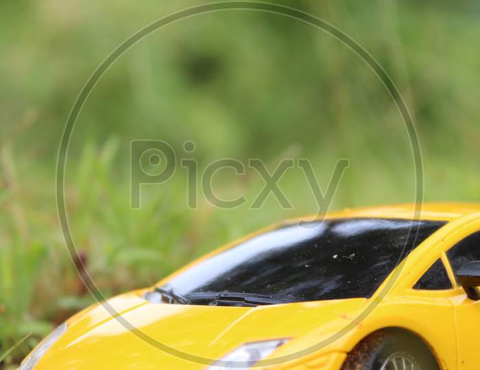 Yellow car for children toys