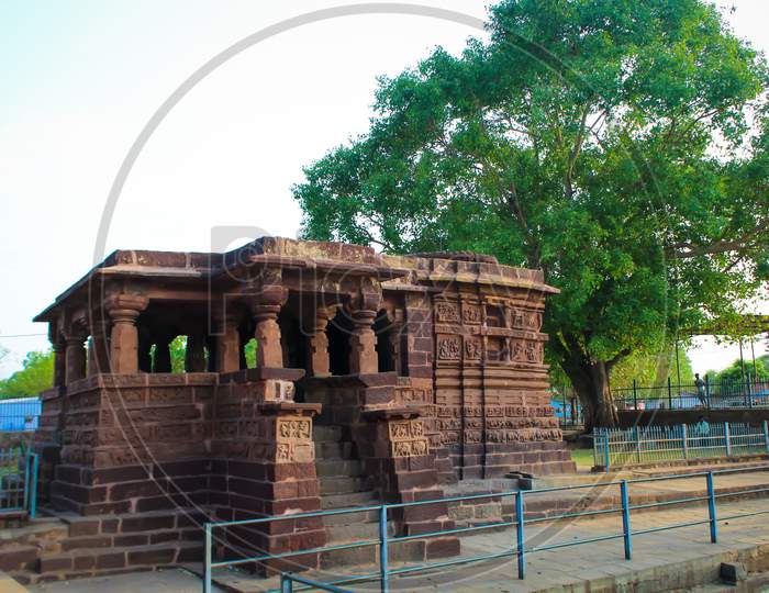 Side View Of Shiva Temple At Dev Baloda Depicts The Stories Of Those Time.Bhilai, Chattisgarh, India