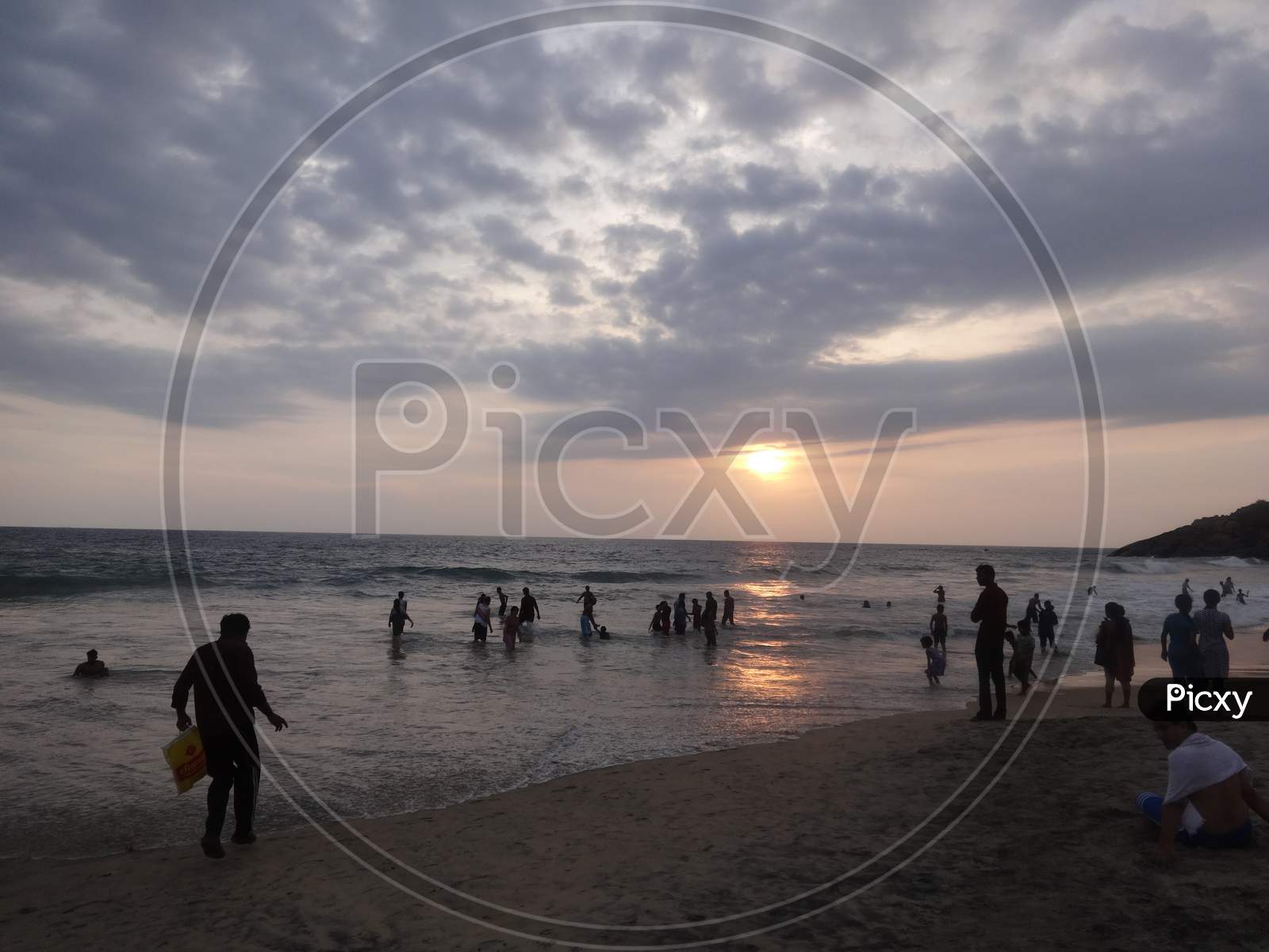 view of the famous Kovalam Beach