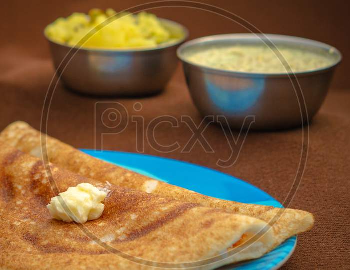 Indian Special Dosa With Butter