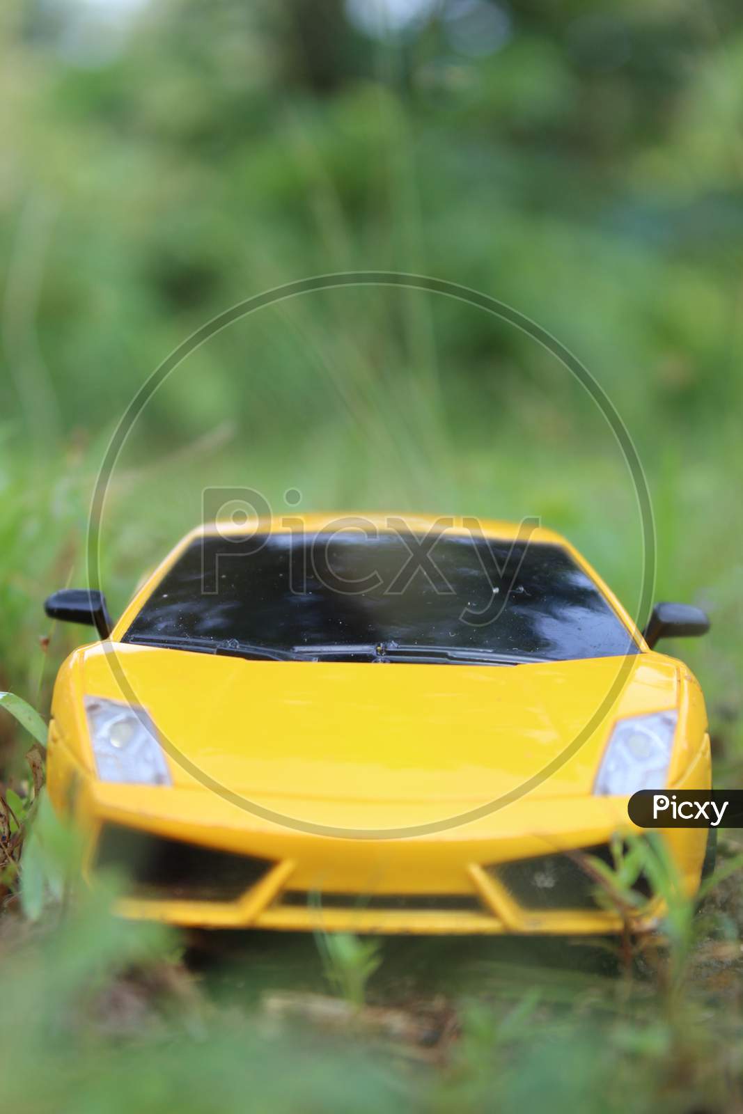 Yellow car for children toys