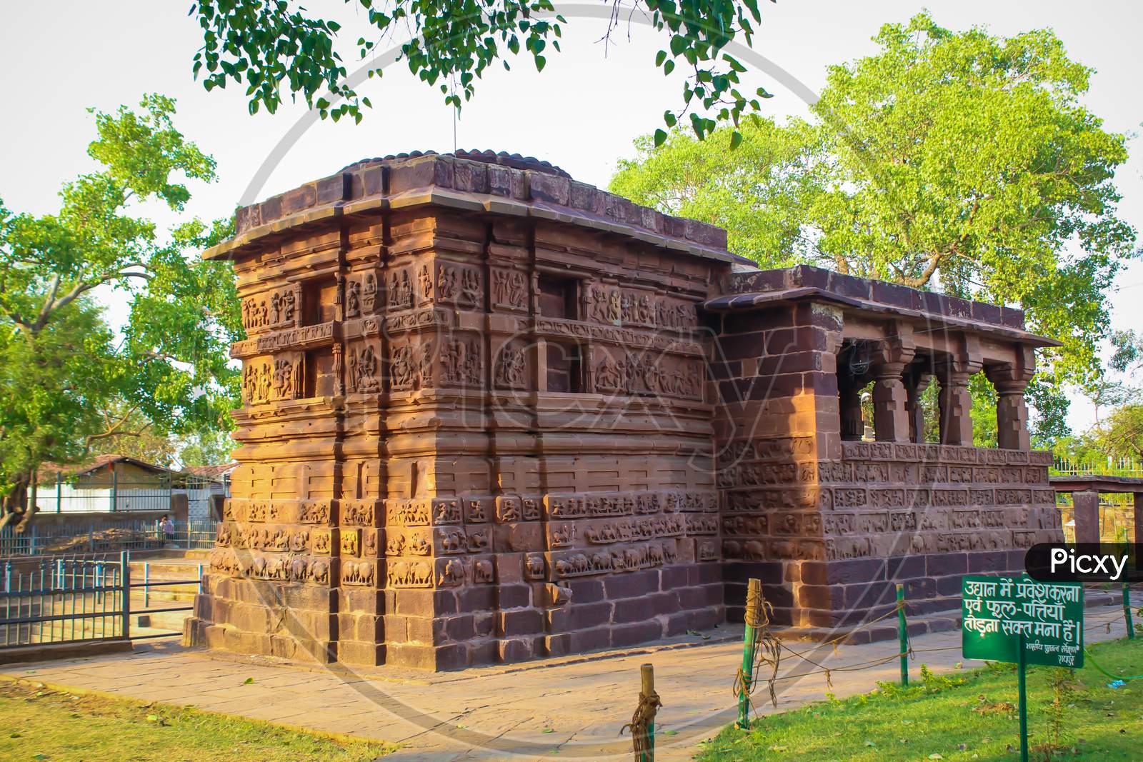 Exterior View Of Shiva Temple At Dev Baloda. Situated In The District Of Bhilai, Chattisgarh Tourism, India