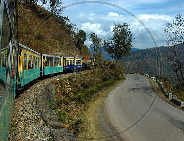Toy Train at the Hill