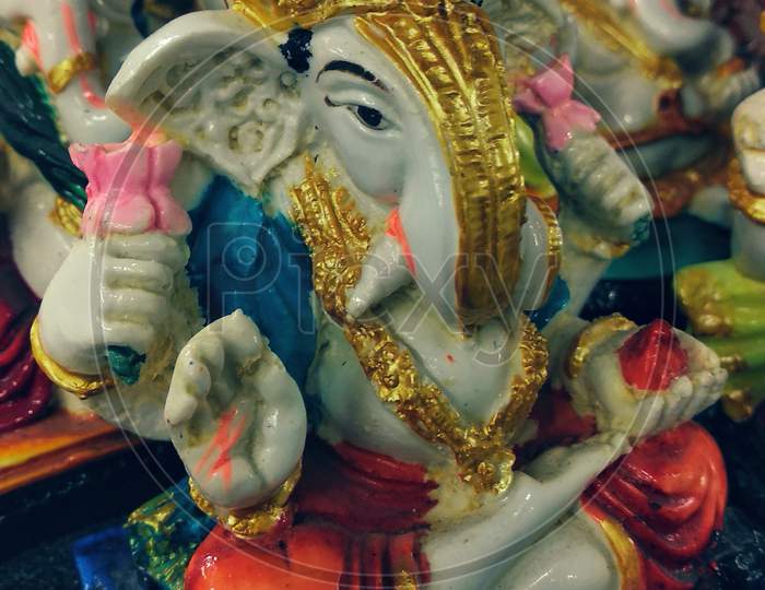 Hindu God lord Ganesha statue