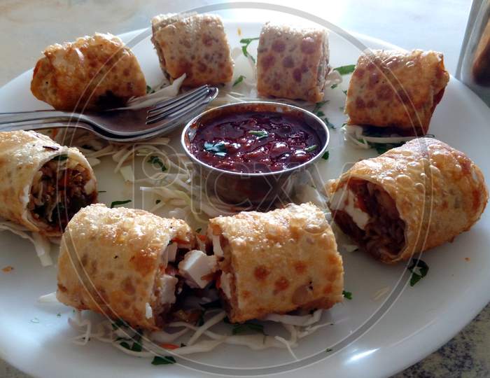 Veg Spring roll...mouth watering...