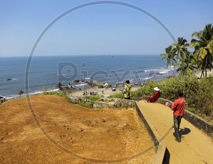 Way to Beach at Goa, India