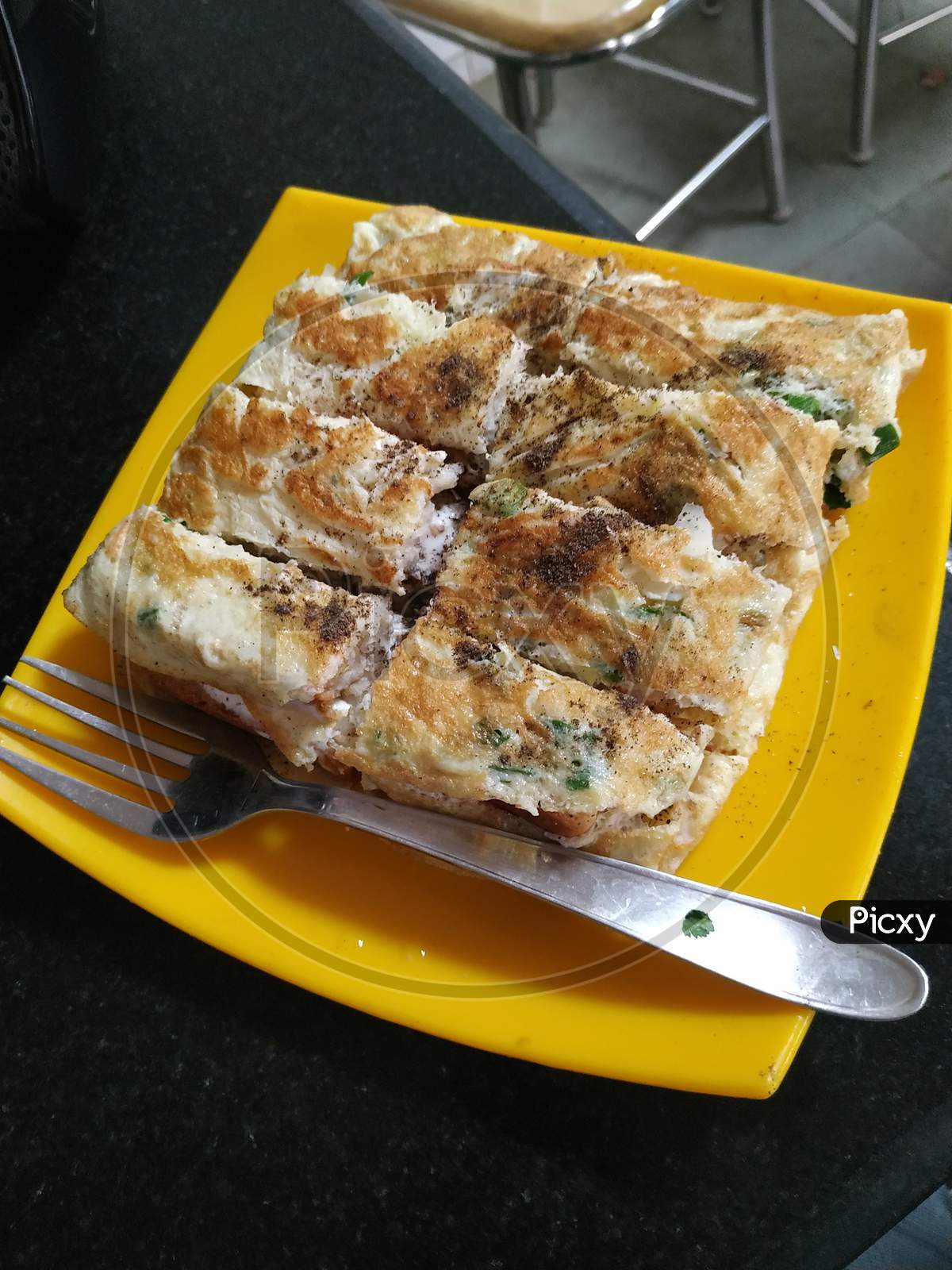 Masala Bread Omelette- Quick Healthy Breakfast