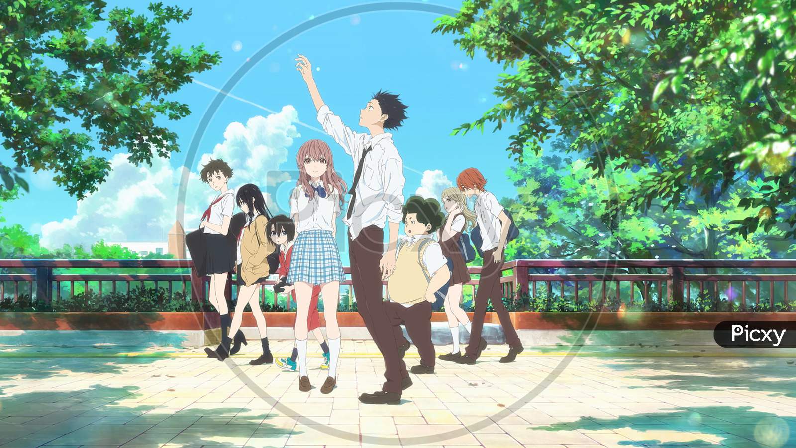Anime Best Friends  School Friends Wallpaper Download  MobCup