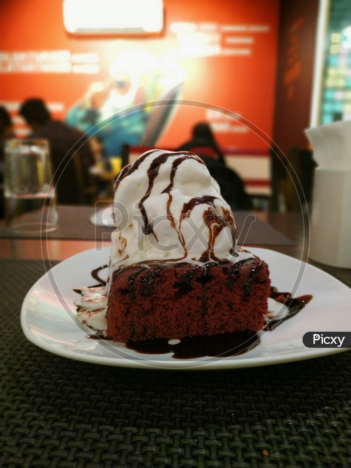 Brownie With Ice Cream -Dessert Food