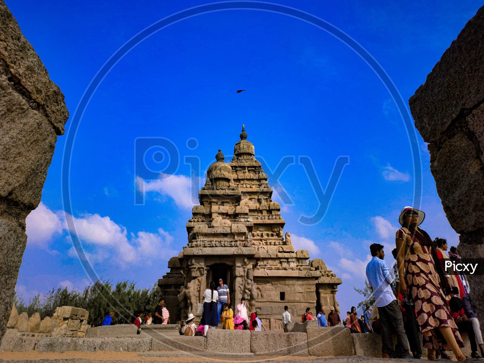 Ancient Shore Temple Build By The King Pallava Of South India
