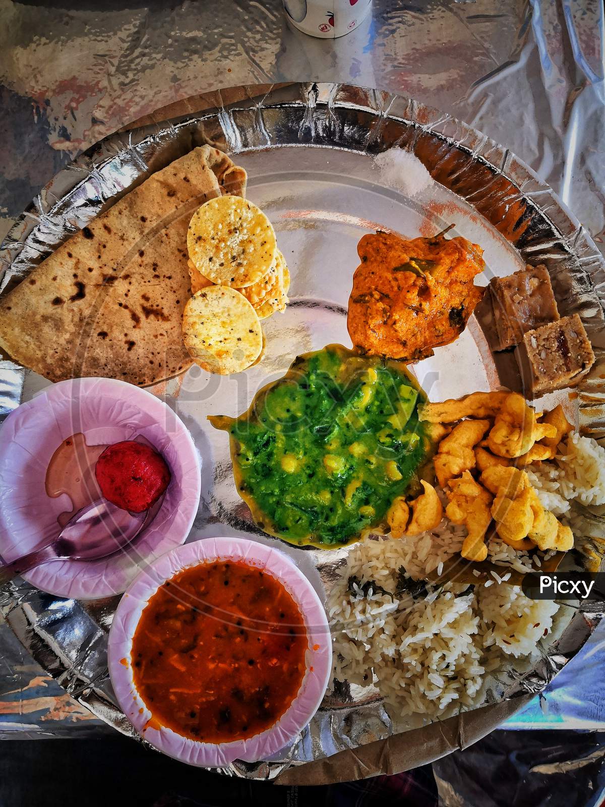 Indian wedding meal