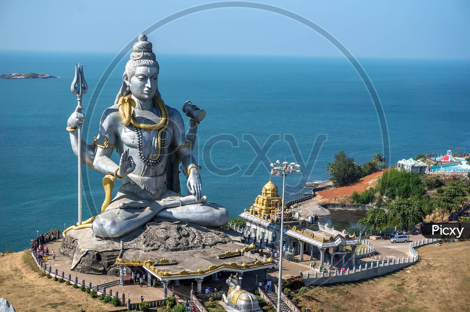 Big Shiva. Lord Shiva Statue In Murudeshwar, Karnataka, India. Tour From Goa And Gokarna.