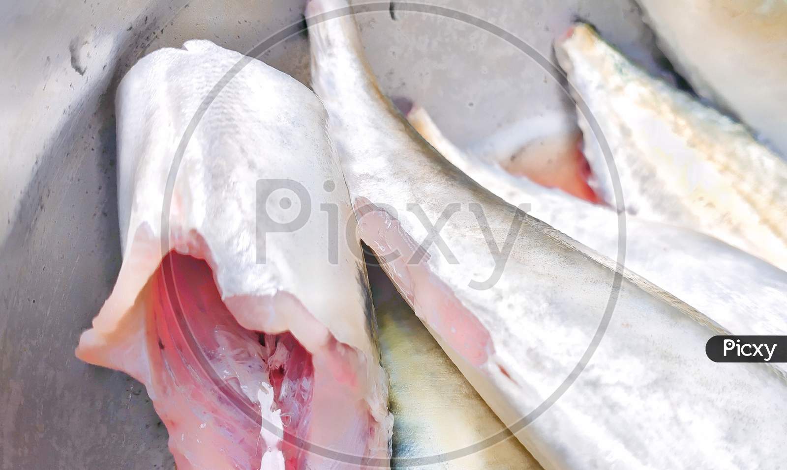 Sliced sea fish