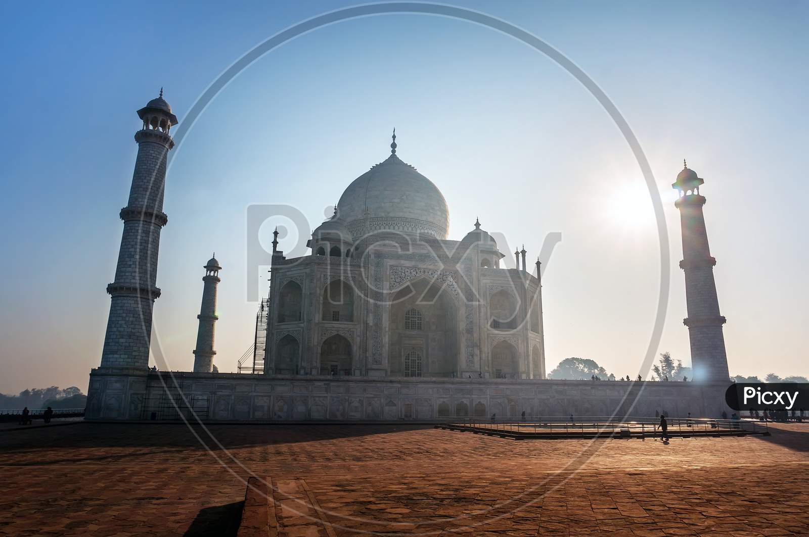Taj Mahal India Sunset.
