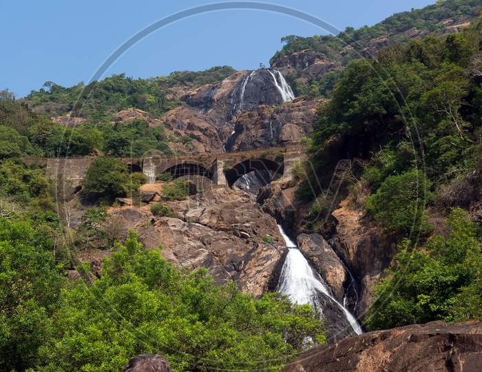 Dudhsagar - Natural Landmark Of The State Of Goa. Reserve In The Mountains
