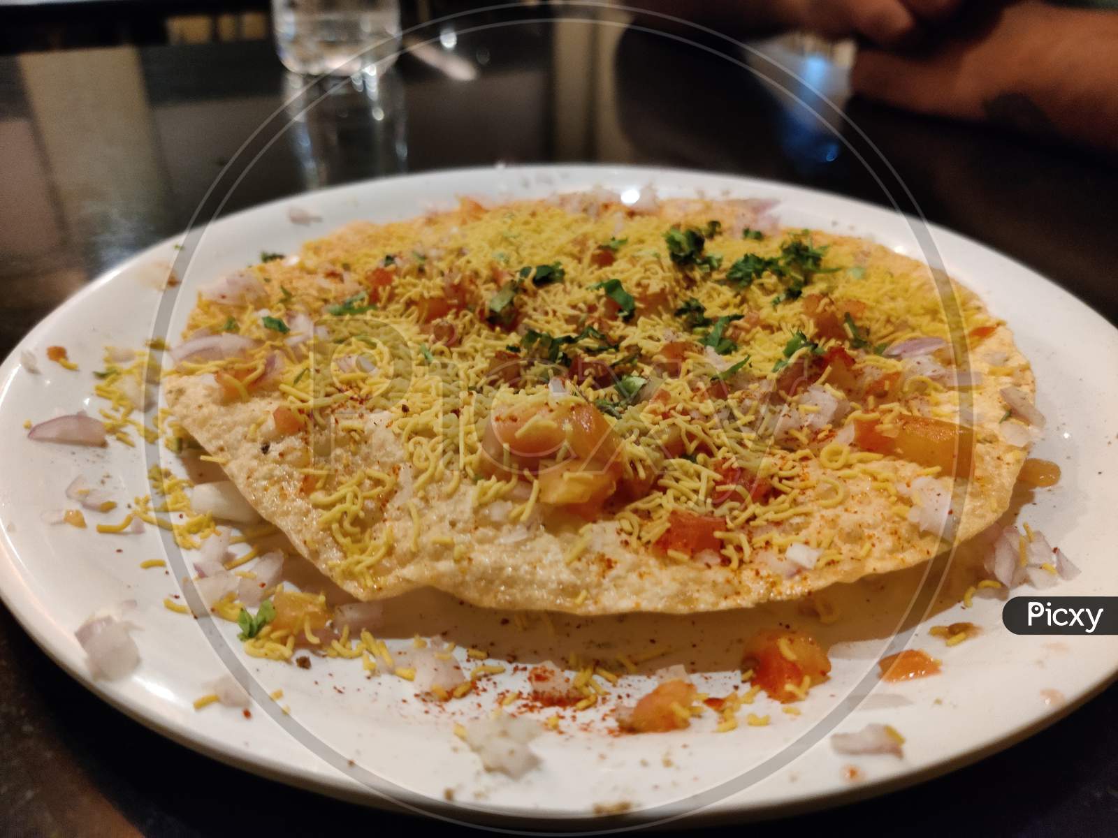 Indian cuisine masala papad