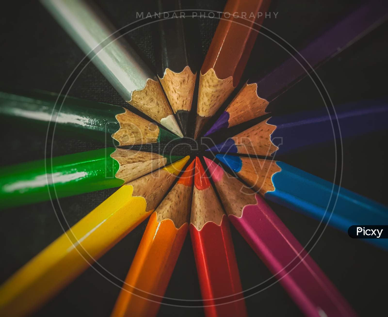 multi colours pencil