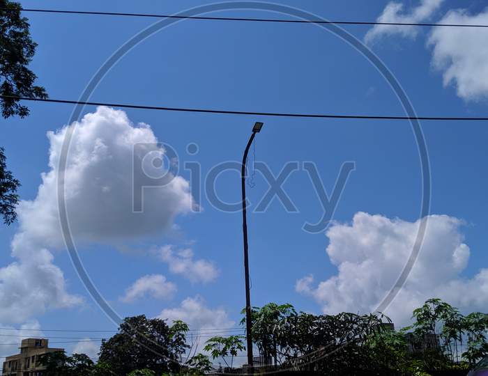 Potrait photography of white clouds and blue sky