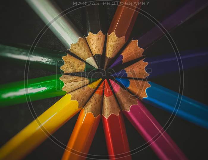 multi colours pencil