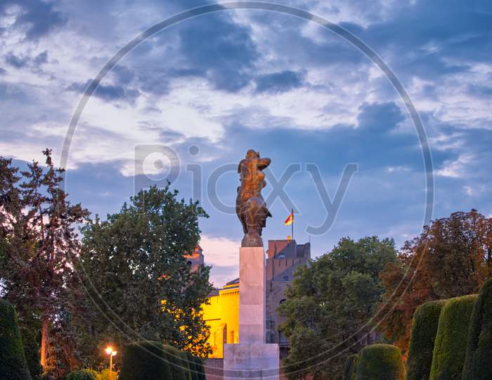 Monument Of Gratitude To France In Kalemegdan Park On Belgrade Fortress, Serbia