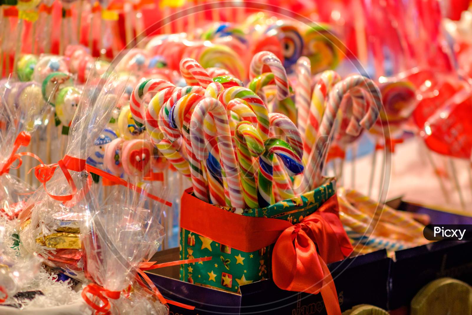 Sweets And Souvenirs At A Belgrade Christmas Market In Belgrade, Serbia