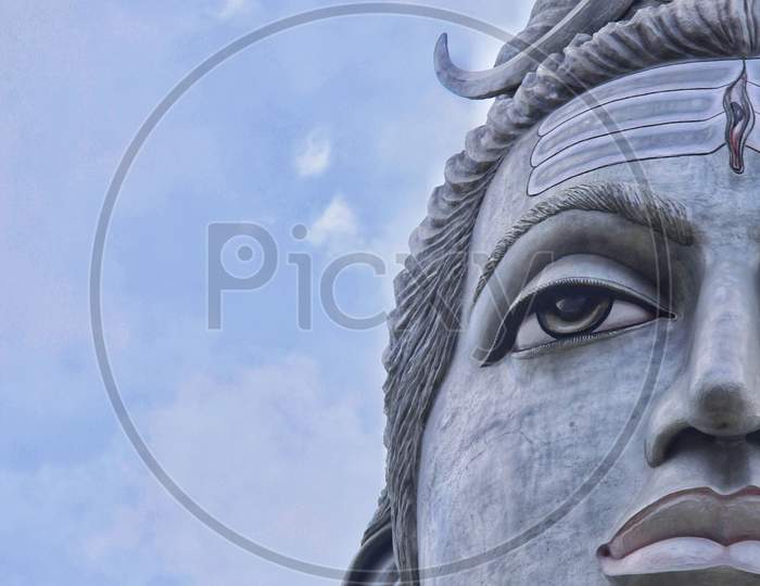 Half face lord Shiva