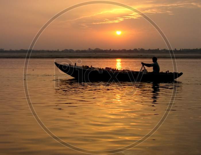 Sunrise On Ganges River