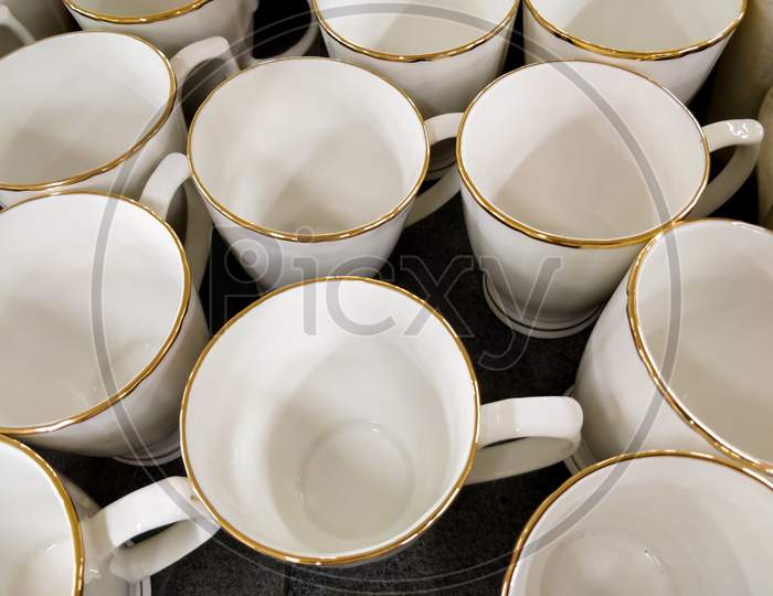 Whute Tea Cup Patterns