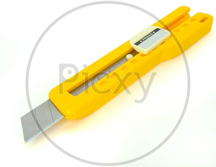 Isolated Cutter In Yellow Color
