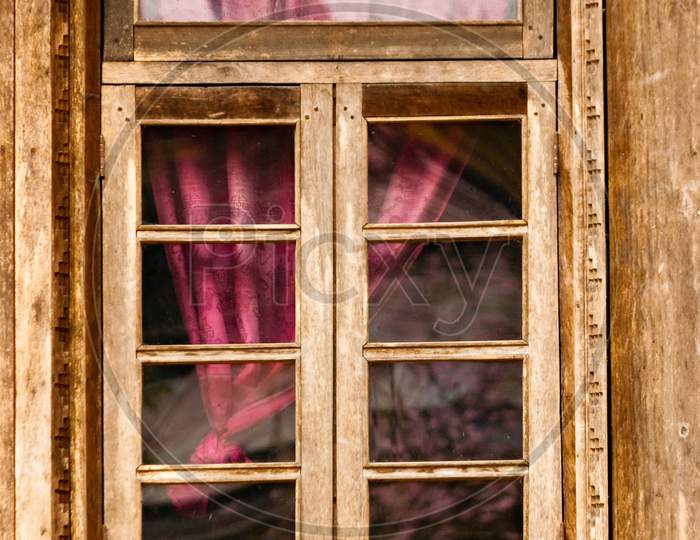 Wooden Window At Darjeeling