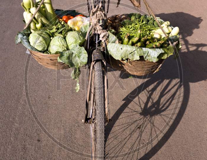 Bicycle & Vegetables