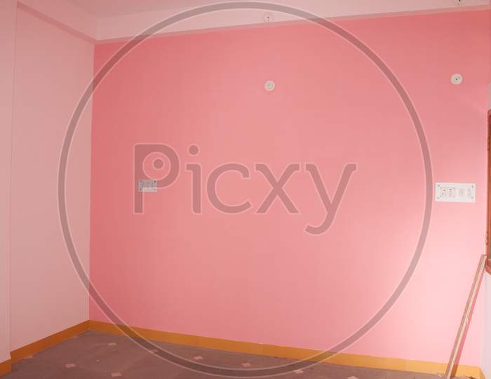 Newly Painted Home In Pink Color
