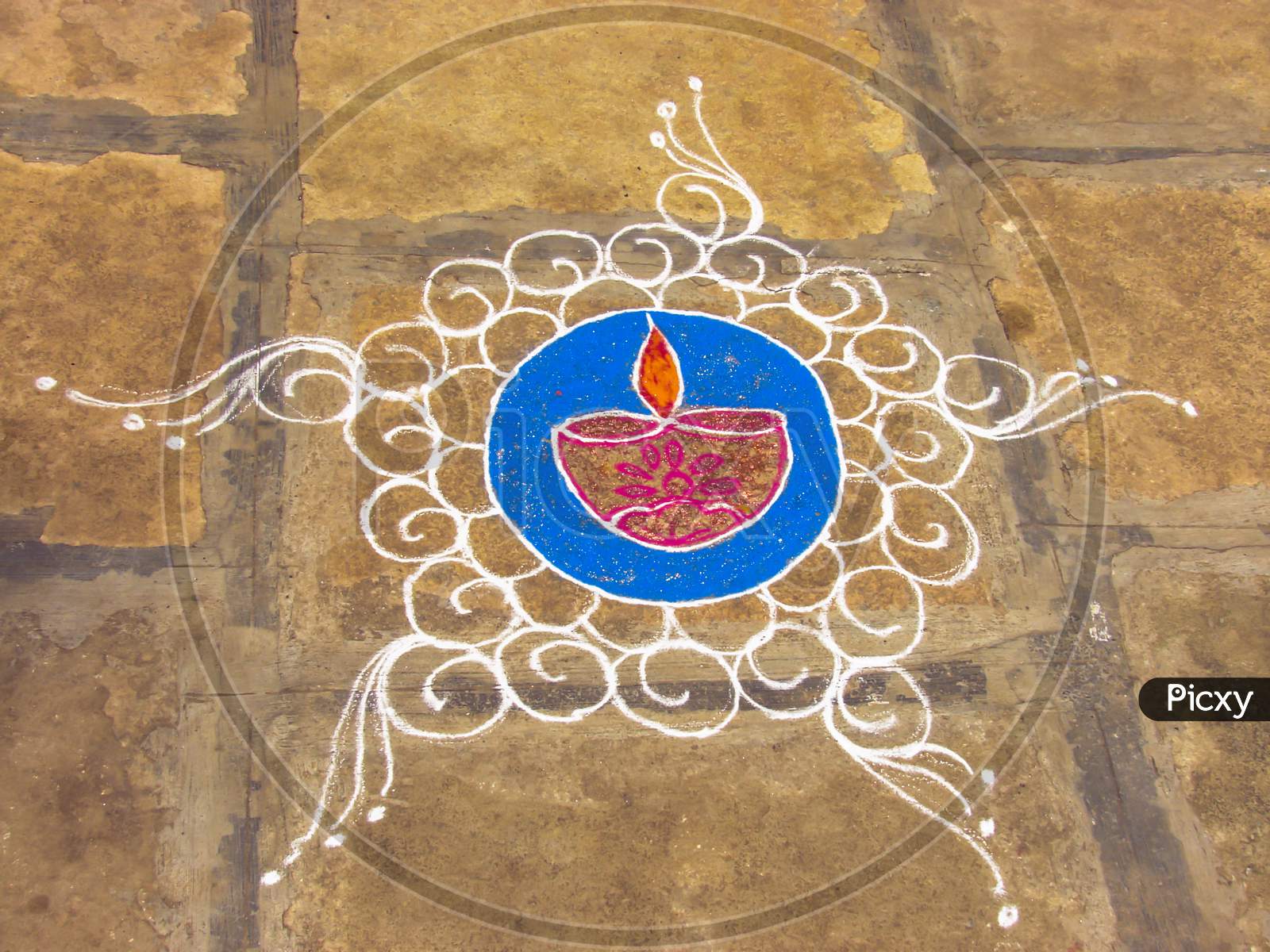 Traditional Indian Art Known As Rangoli
